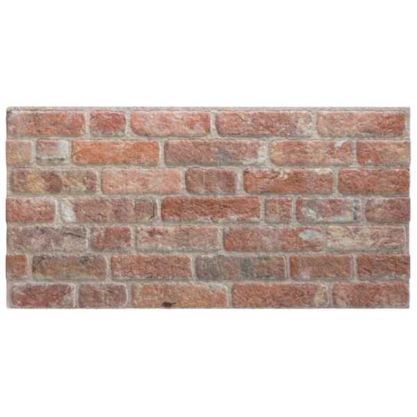 Isodeco Baksteenstrip 3D Wandpaneel EPS Barok Licht Rood