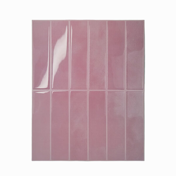 Tegelsticker Roze Langwerpig