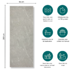 SPC Marmer Wandpaneel MAT Monreal 260x96x0.4cm Informatie