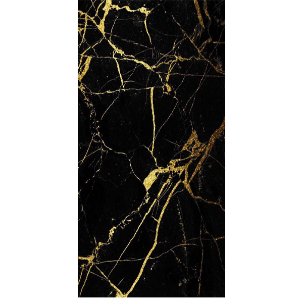 Marmer Wandpaneel Goud Zwart